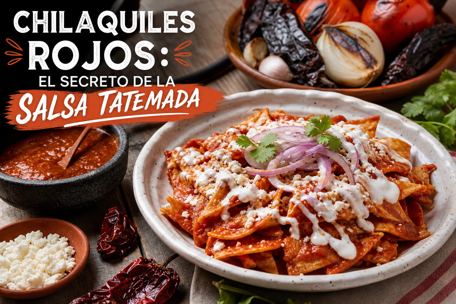 Chilaquiles Rojos: El secreto de la salsa tatemada
