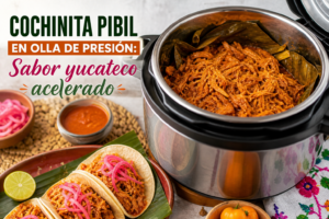 Cochinita Pibil en olla de presión: Sabor yucateco acelerado