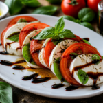 Ensalada Caprese con toque de reducción de Balsámico