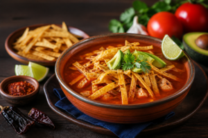 Sopa de Tortilla: El equilibrio entre lo crujiente y lo picante