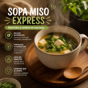 Sopa Miso Express: Nutrición y confort en una taza
