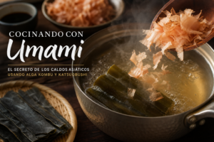 Cocinando con Umami: El secreto de los caldos asiáticos usando Alga Kombu y Katsuobushi