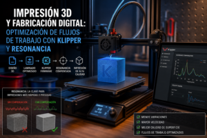 Impresión 3D y Fabricación Digital: Optimización de flujos de trabajo con Klipper y resonancia
