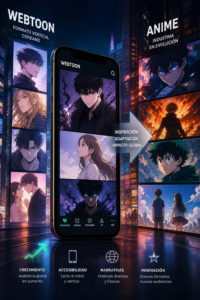 El fenómeno del Webtoon: Cómo el formato vertical coreano está reconfigurando la industria del Anime