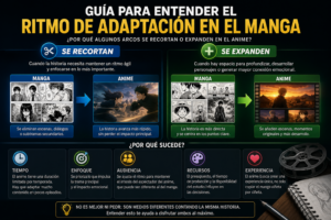 Guía para entender el ritmo de adaptación en el Manga: ¿Por qué algunos arcos se recortan o expanden en el Anime?