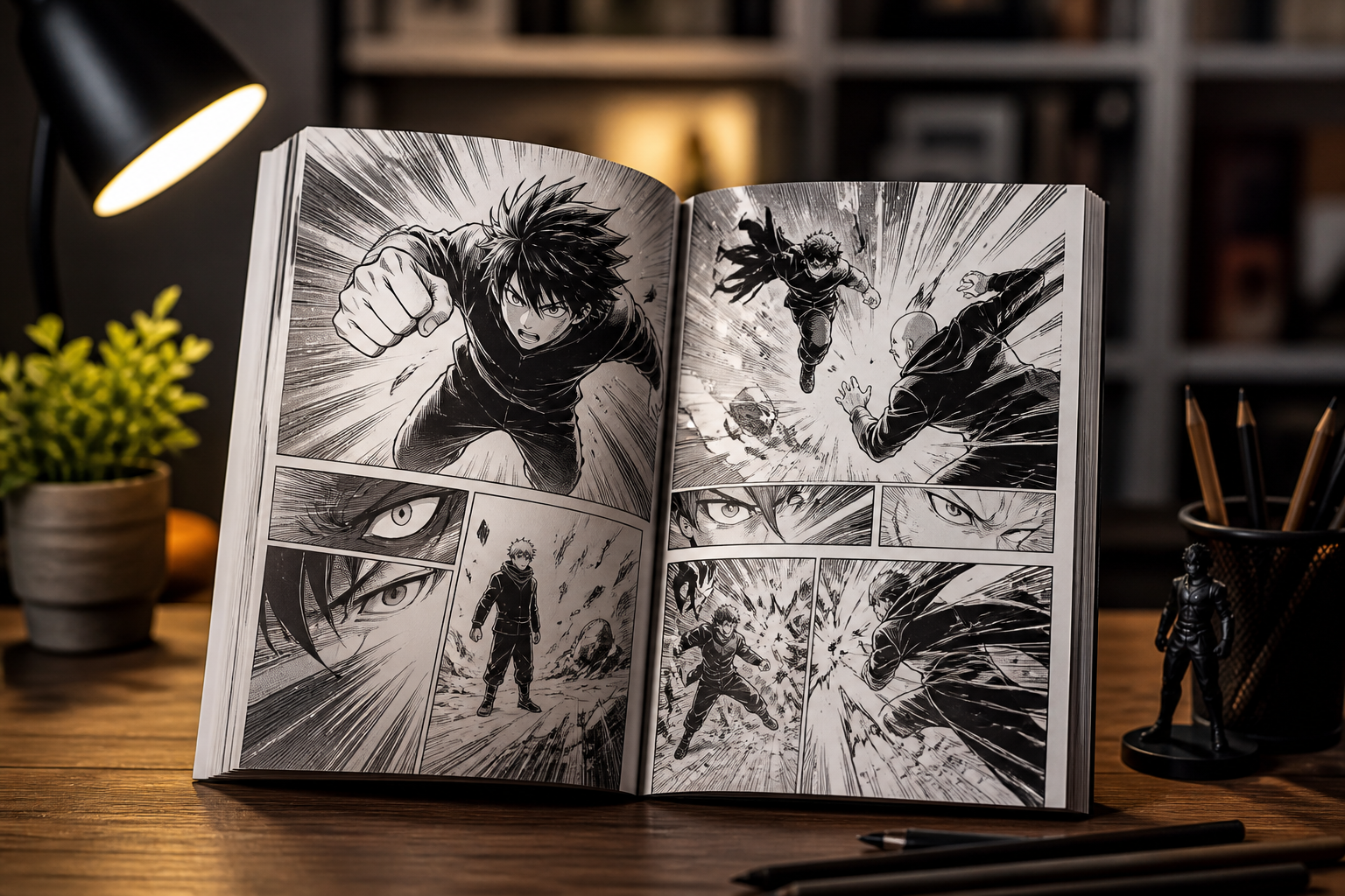 Composición visual y encuadre: Qué hace que los mangas de acción sean fáciles de leer