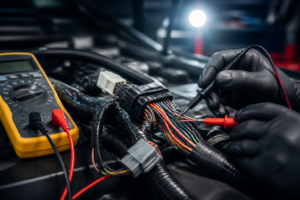 Diagnóstico de caídas de voltaje en arneses eléctricos automotrices